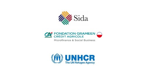 Sida GCA and UNHCR logos