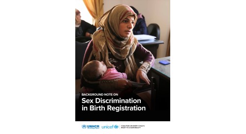 UNHCR UNICEF - Sex discrimination in birth registration report cover