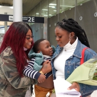 A mother and daughter reunited in France