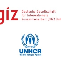 GIZ and UNHCR logo