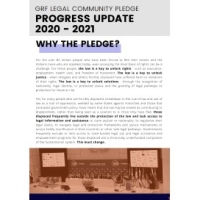 GRF Legal Community Pledge Progress Update 2020-2021 cover