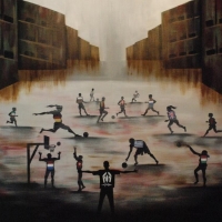 Global Winner, UNHCR 2021 Youth With Refugees Art Contest - Illustration of people playing various sports wearing different country flags