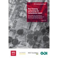 New financing partnerships for humanitarian impact report cover