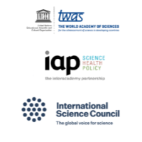 Science in Exile - Twas iap and ISC logos