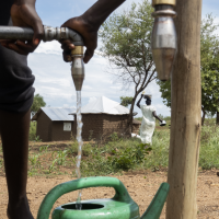 Solar powered water system in Uganda
