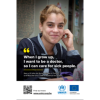 Working in partnership to protect refugees and asylum-seekers in the North of Africa poster