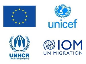 EU unicef UNHCR IOM logos