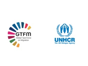 GTFM and UNHCR logos