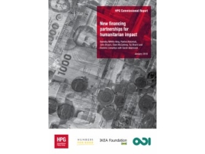 New financing partnerships for humanitarian impact report cover