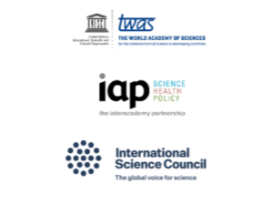Science in Exile - Twas iap and ISC logos