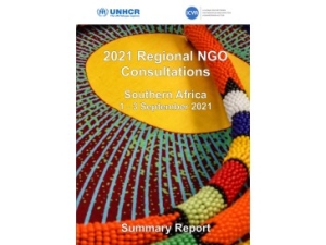 UNHCR ICVA - NGO Consultations Southern Africa 2021 - Summary Report and Action Plan cover