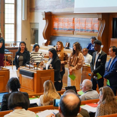 People speaking in parliament