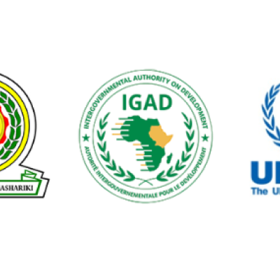 EAC IGAD and UNHCR logos