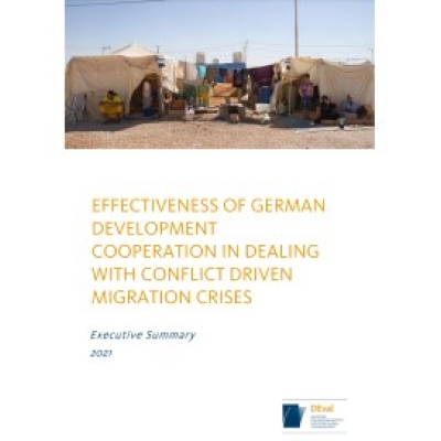 Effectiveness of German Development Cooperation in Dealing with Conflict Driven Migration Crises report cover