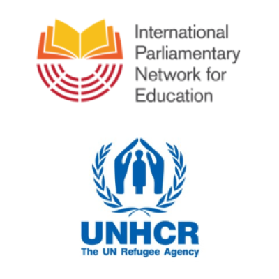 IPNE and UNHCR logos
