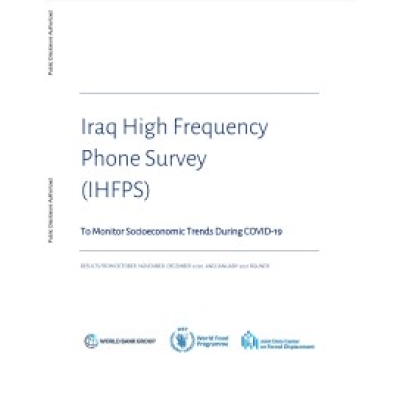 Iraq – High Frequency Phone Survey (IHFPS) to Monitor Impacts of COVID-19 cover