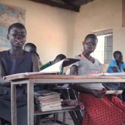 Students in a classroom.