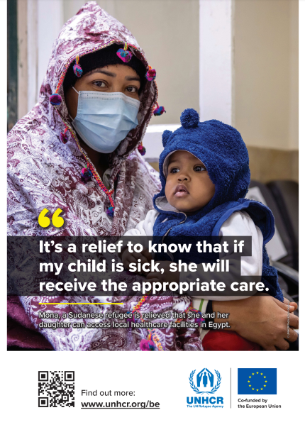Working in partnership to protect refugees and asylum-seekers in the North of Africa - Mona's poster - large