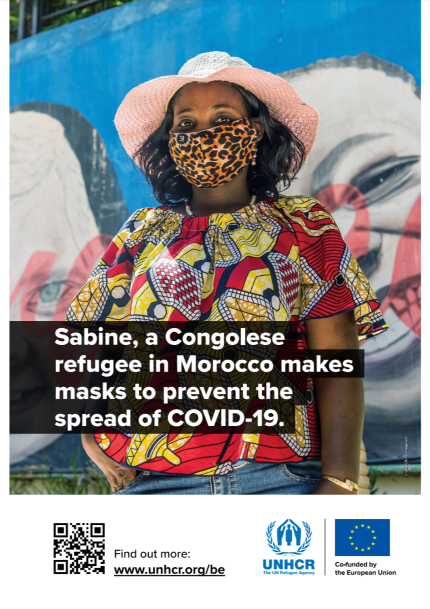 Working in partnership to protect refugees and asylum-seekers in the North of Africa - Sabine's poster - large
