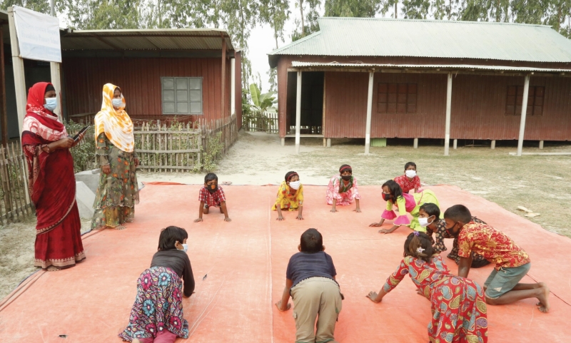 Children in a circle