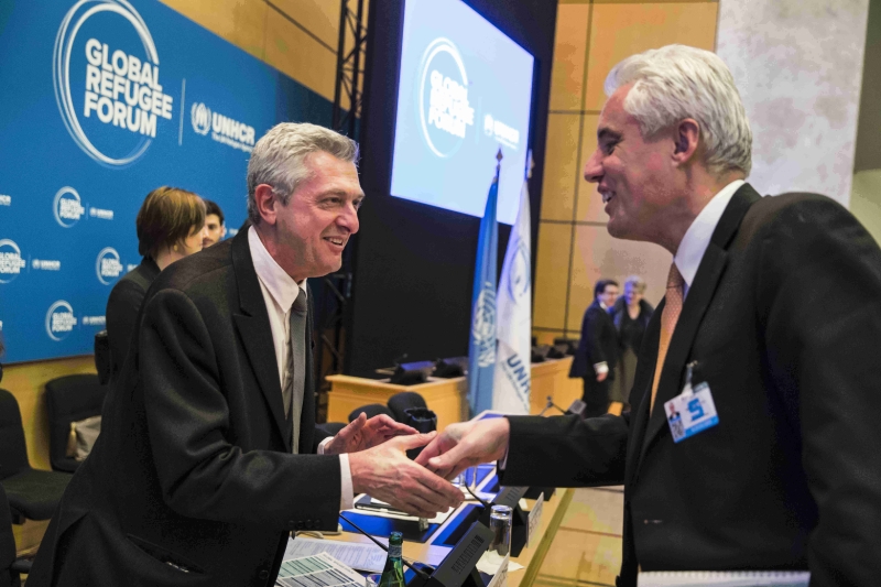 Two men shaking hands