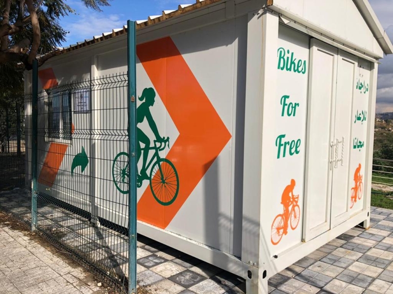 Bike rental cabin
