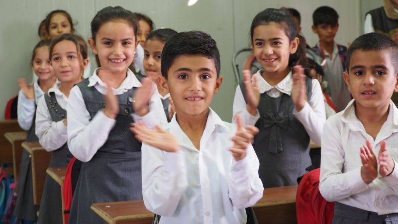 Children in a classroom