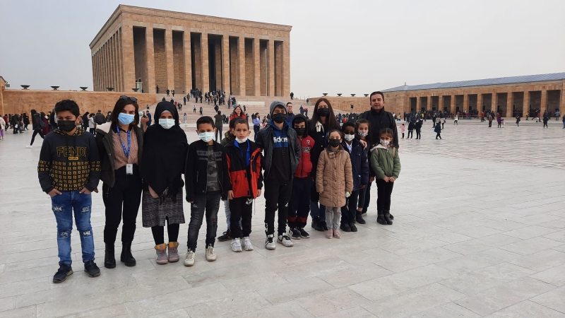 Children look at camera