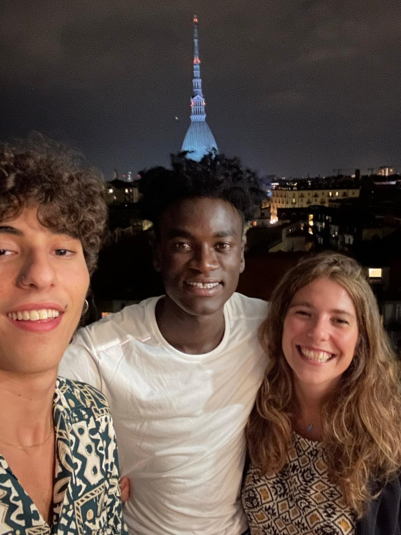 A group smile to the camera