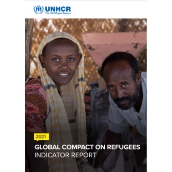 Cover of the 2021 GCR indicator Report - a man and a girl are smiling into the camera