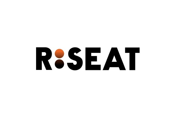 R-SEAT logo - the "R" is separated from "SEAT" by a colon, the upper dot of which is orange, the rest of the text black