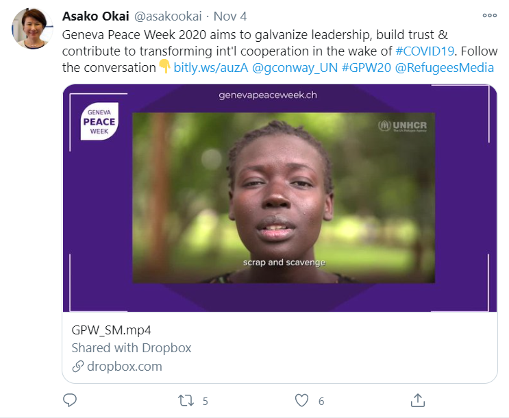 UNDP GPW tweet