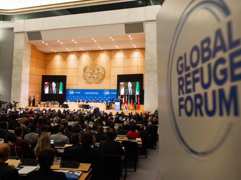 Assembly hall of the Global Refugee Forum
