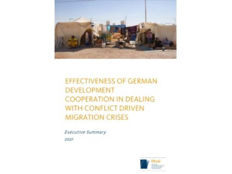 Effectiveness of German Development Cooperation in Dealing with Conflict Driven Migration Crises report cover