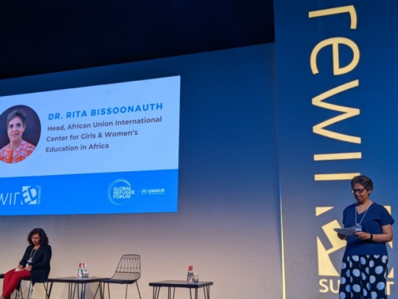 Dr Rita Bissoonauth presenting at RewirEd