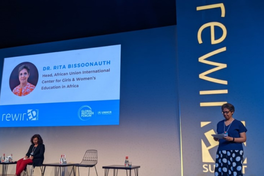 Dr Rita Bissoonauth presenting at RewirEd