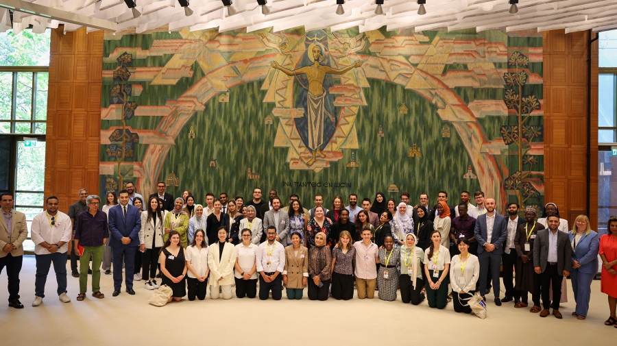 A group of people posing for the camera